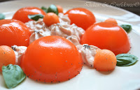 Aspic di melone con chantilly di prosciutto 