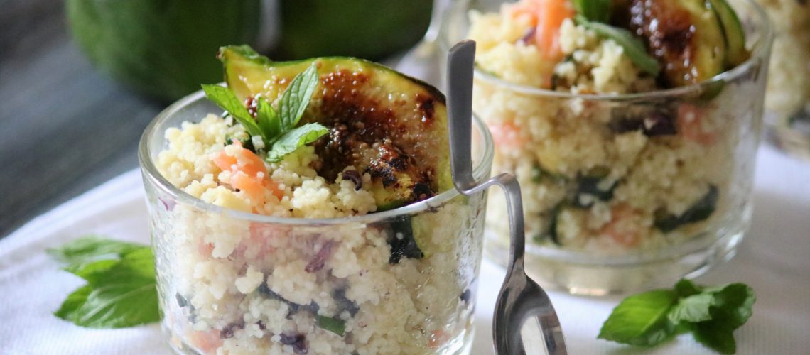 Cous Cous con salmone e fichi salati