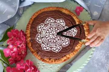 Crostata con crema frangipane al cacao