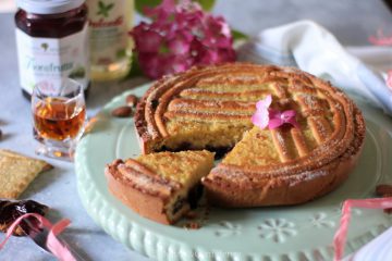 Crostata frangipane allo zibibbo (senza burro e senza zucchero)