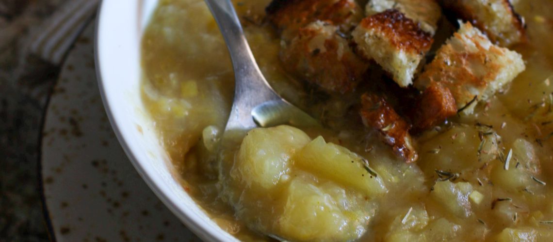 Zuppa di patate e porri