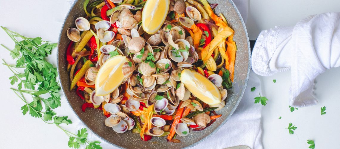 Vongole e verdure dolci