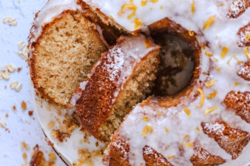 Torta avena e arancia