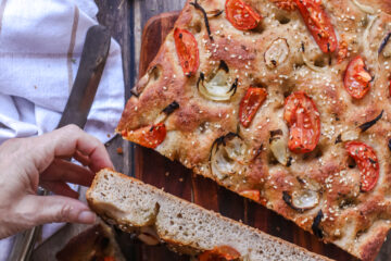 Focaccia di fagioli cannellini